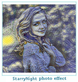 Prisma photo effect Starry Night